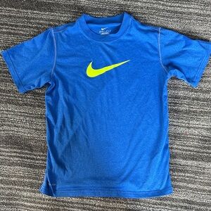 Nike Blue Dri-Fit Tee with Swoosh